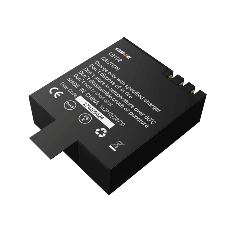 3.7V 1000mAh 982830 聚合物鋰電池 運動相機電池，鈷酸鋰材料