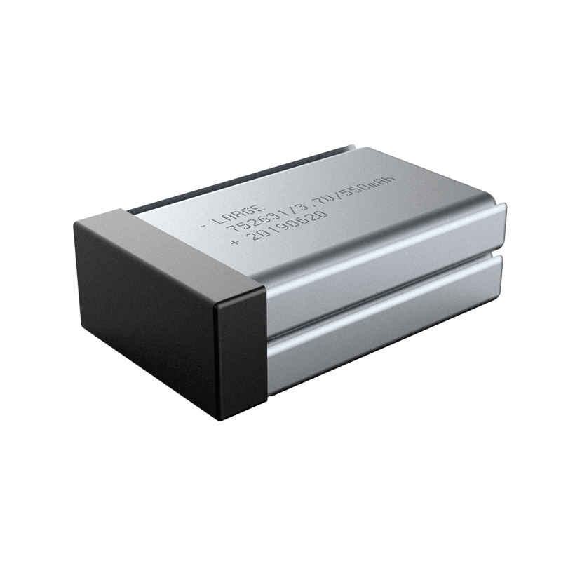 7.4V 550mAh 752631 手持測試儀聚合物鋰電池，鈷酸鋰材料