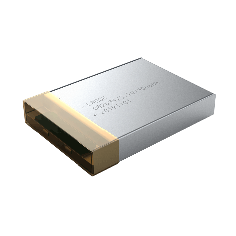 3.7V 500mAh 682634 寵物追蹤器聚合物鋰電池，鈷酸鋰材料
